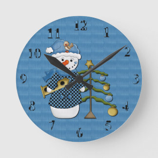 Reloj de pared de Snowman