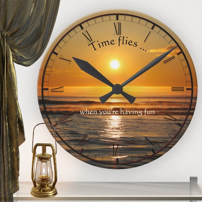 Reloj de pared de sol de la playa clásica (Subido por el creador)