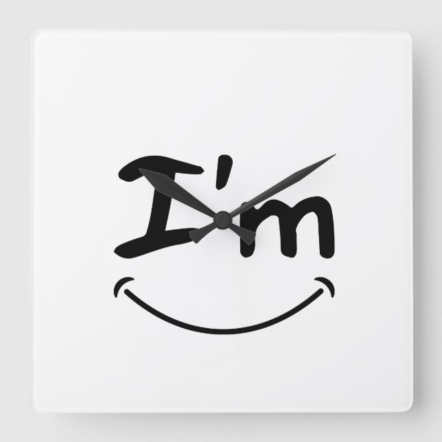 reloj de pared de sonrisa de lujo (Anverso)