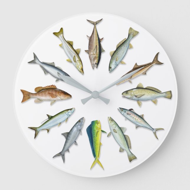 Reloj de pared de Sportfish (Anverso)