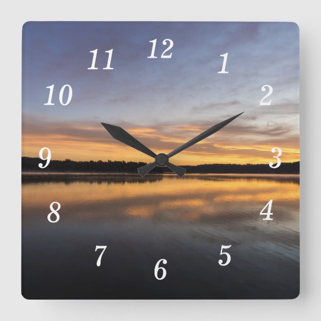 Reloj de pared de Springfield Lake Good Morning (Anverso)