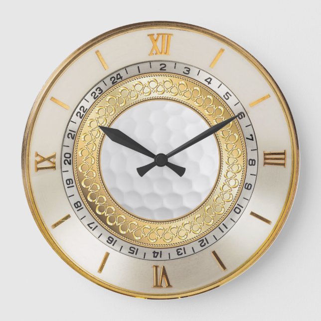 Reloj de pared de Style Golfer's de los años 50 (Anverso)