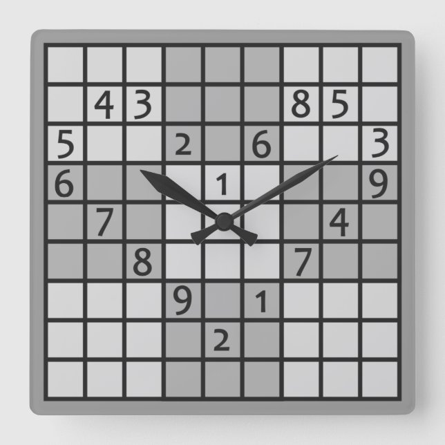 Reloj de pared de SUDOKU (Anverso)