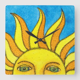 Reloj de pared de Sun del verano