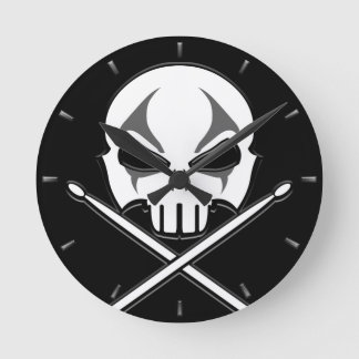Reloj de pared de tambor Metalizado pesado para el