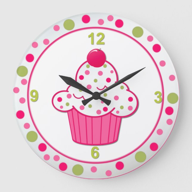 Reloj de pared de tarta de dulce (Anverso)