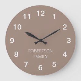Reloj de pared de tazas Minimalistas personalizado