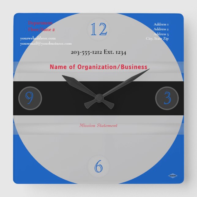 Reloj de pared de tema médico HAMbyWG (Anverso)