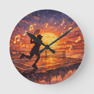 Reloj de pared de tenis celestial