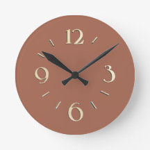 Reloj de pared de Terracota