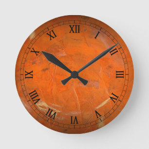 Reloj de pared de terracota vidriada con números r