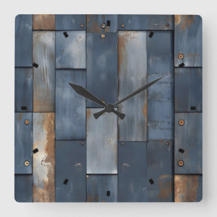 Reloj de pared de textura metalizado