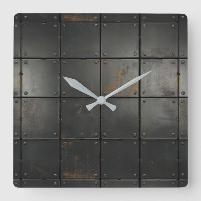 Reloj de pared de textura metalizado (Anverso)