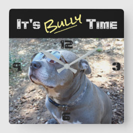 Reloj de pared de tiempo de bulto de Guay Pitbull