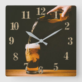 Reloj de pared de tiempo de cerveza
