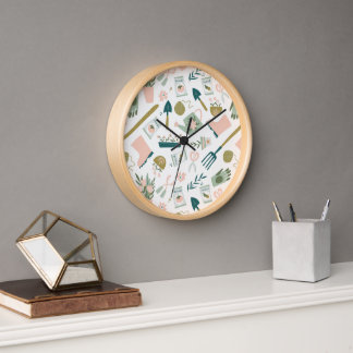 Reloj de pared de tiempo de jardín