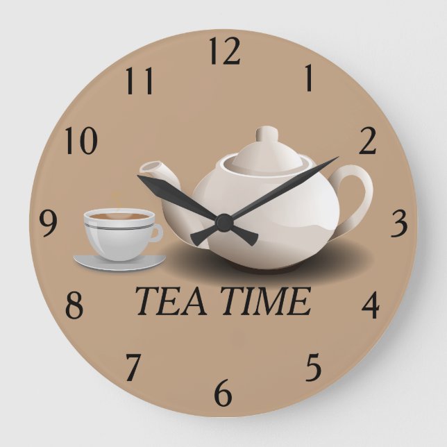 Reloj de pared de tiempo de té (Anverso)