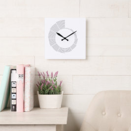 Reloj de pared de tiempo lineal