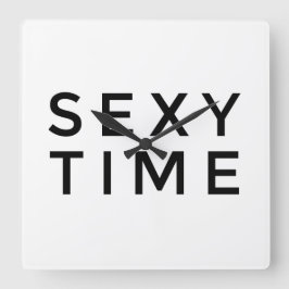 Reloj de pared de tiempo sexy (negro)