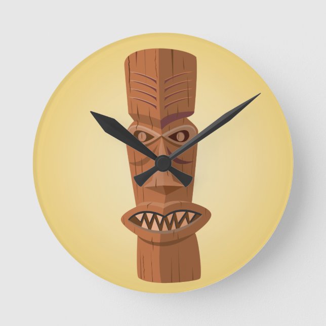 Reloj de pared de Tiki (Anverso)
