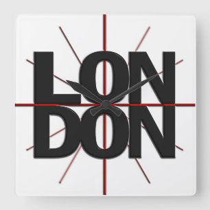 Reloj de pared de Timezone de Londres