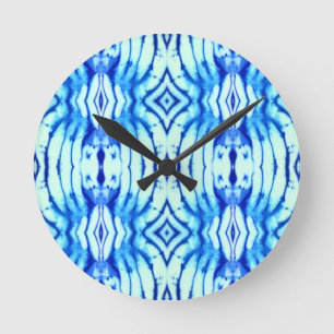 Reloj de pared de tinte azul índigo