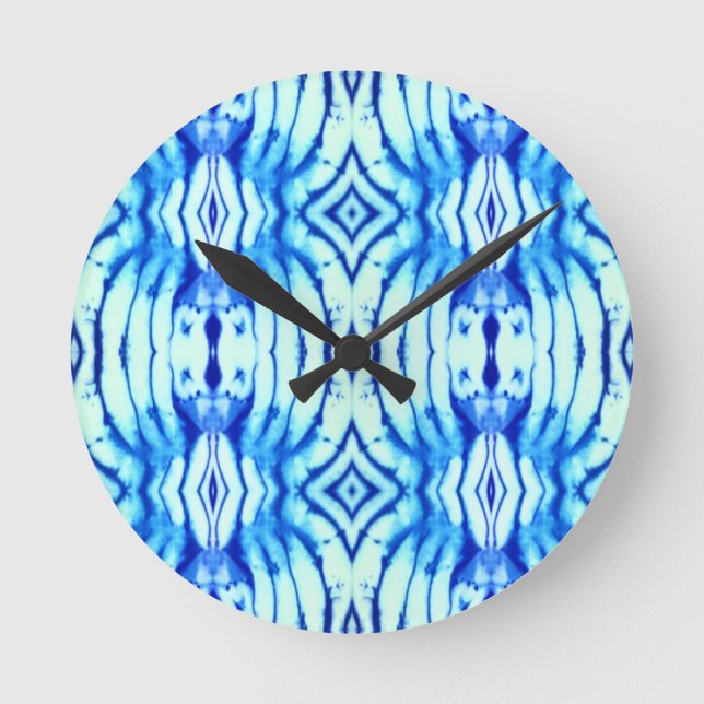 Reloj de pared de tinte azul índigo (Anverso)