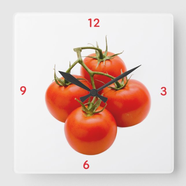 Reloj de pared de tomate (Anverso)