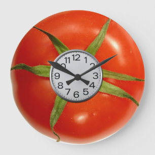 reloj de pared de tomate