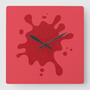 Reloj de pared de tomate rojo personalizable con s