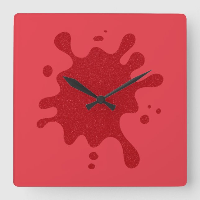 Reloj de pared de tomate rojo personalizable con s (Anverso)