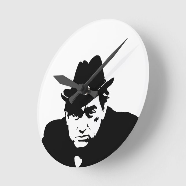 Reloj de pared de Tony Hancock, leyenda de la BBC  (Ángulo)