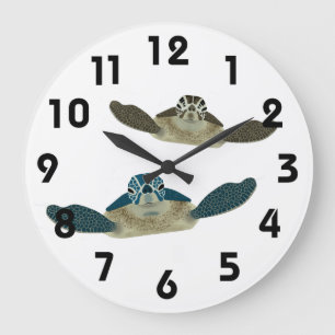 Reloj de pared de tortugas marinas