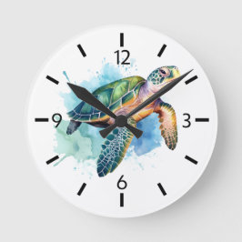 Reloj de pared de tortugas oceánicas