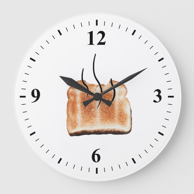 Reloj de pared de tostadas calientes (Anverso)