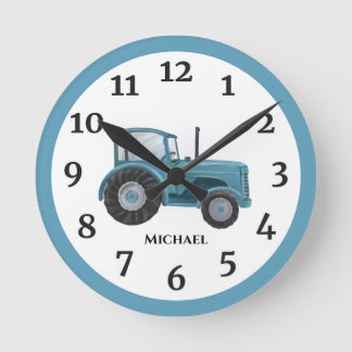 Reloj de pared de tracción de la granja de color a