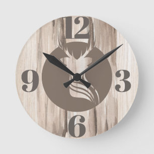 Reloj de pared de trazas de ciervo, 20,3 cm Acríli