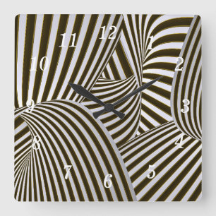 Reloj de pared de trenzas 3D