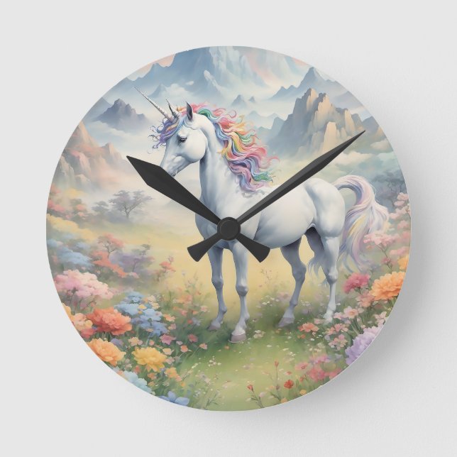 Reloj de pared de Unicorn (Anverso)