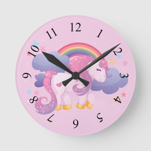 Reloj de pared de unicornio (Anverso)