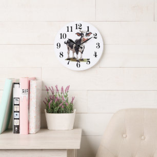 Reloj de pared de vaca