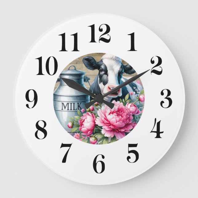 Reloj de pared de vaca (Anverso)