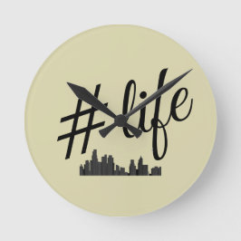 Reloj de pared de vida en la ciudad – Diseño moder
