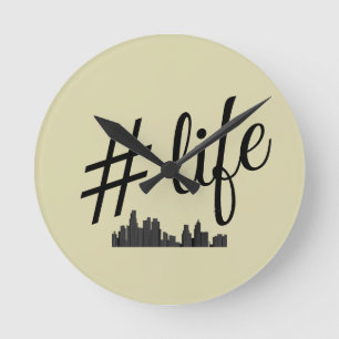 Reloj de pared de vida en la ciudad – Diseño moder