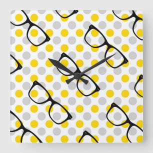 Reloj de pared de vidrio Hipster