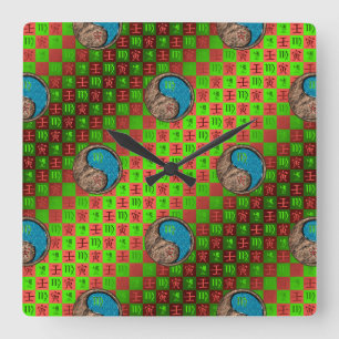 Reloj de pared de Virgo y Tigre de Agua