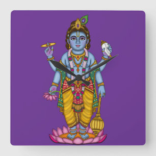 Reloj de pared de Vishnu niño
