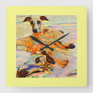 Reloj de pared de Whippet