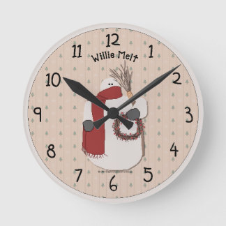 Reloj de pared de Willie Melt Country