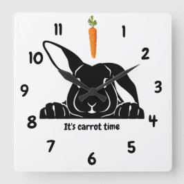 Reloj de pared de zanja de conejo